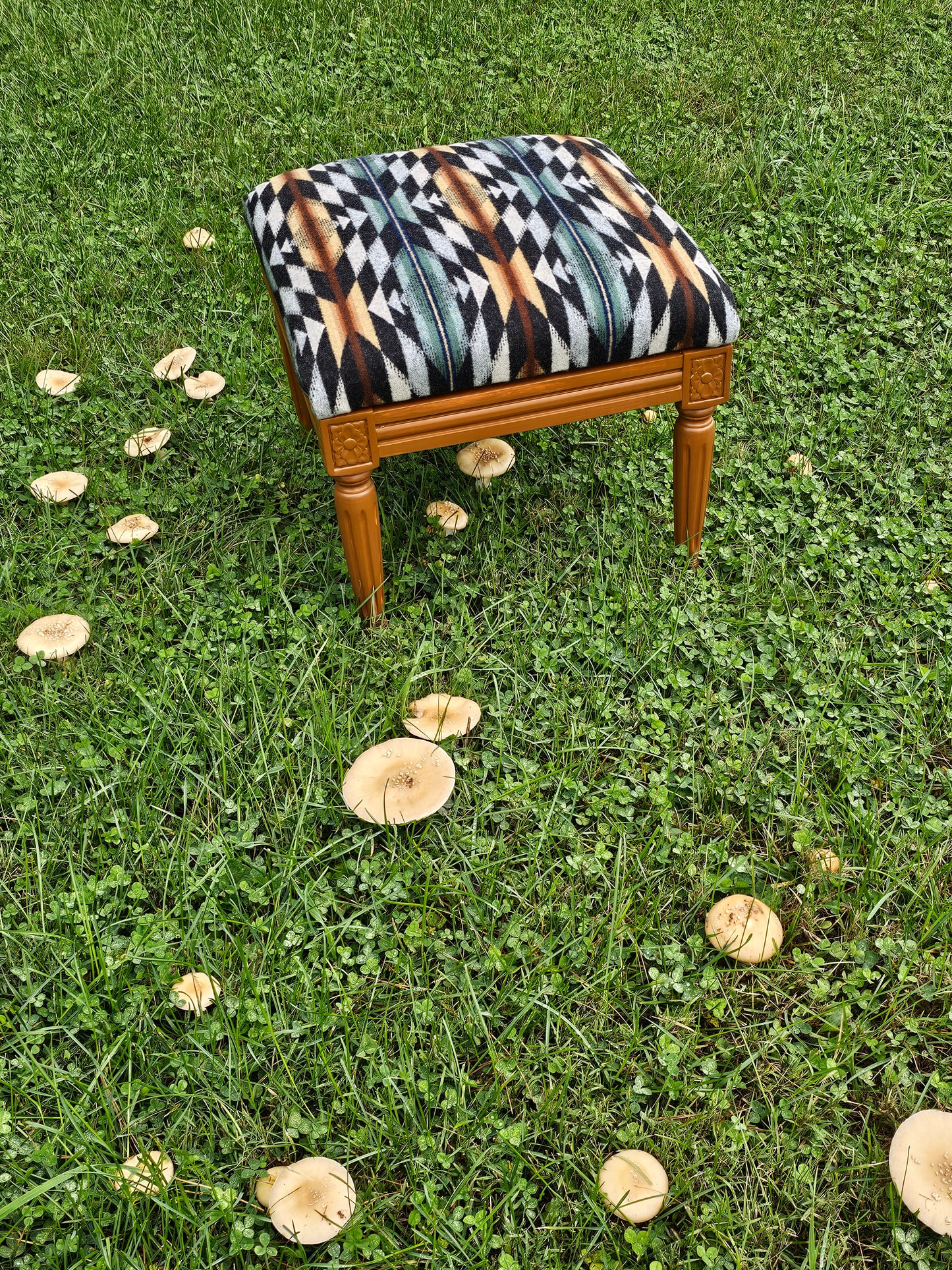 Wyeth Trail make up stool supplemental seating bench stool