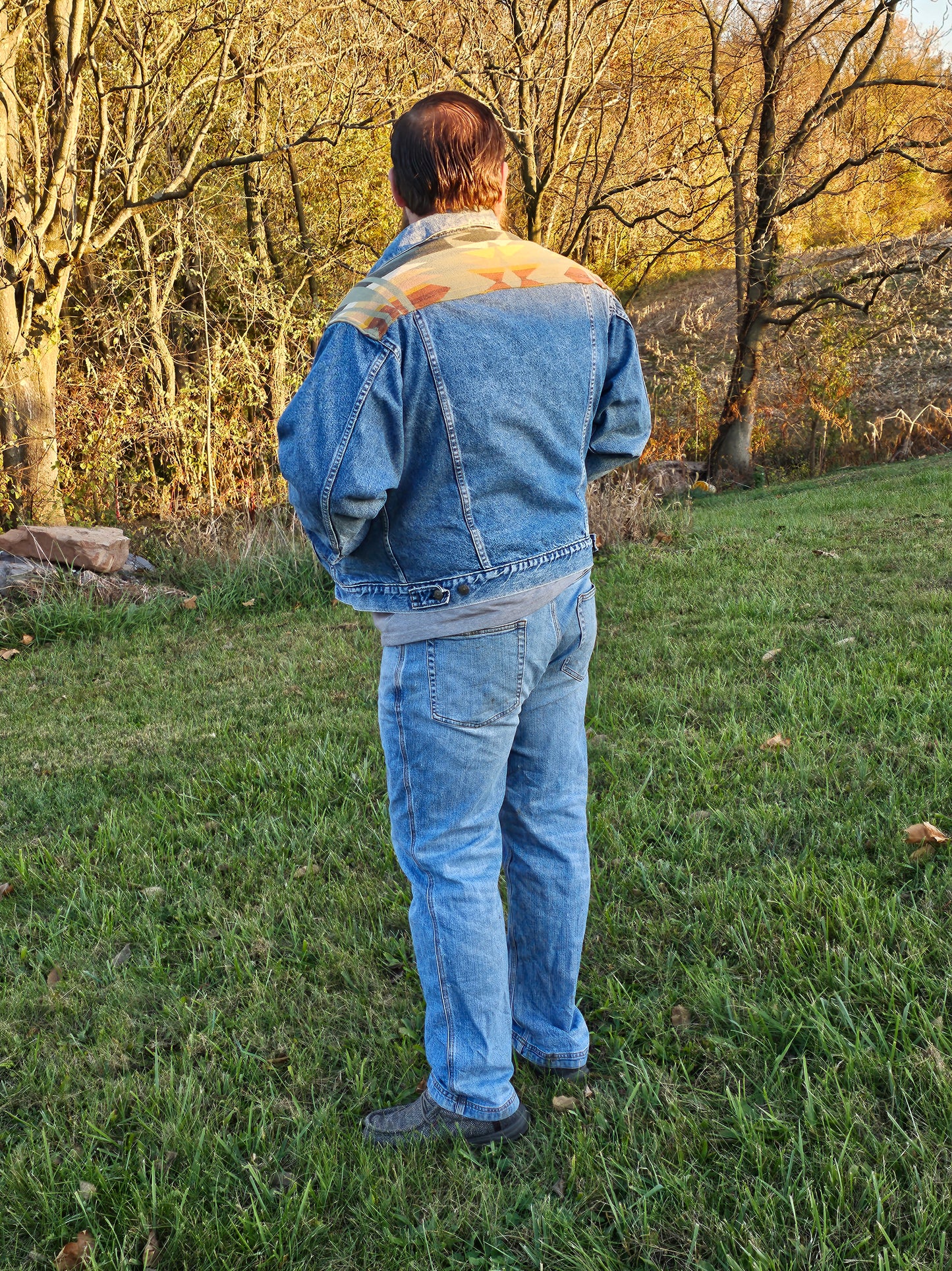 Harding Sage Mens denim jacket (XL)