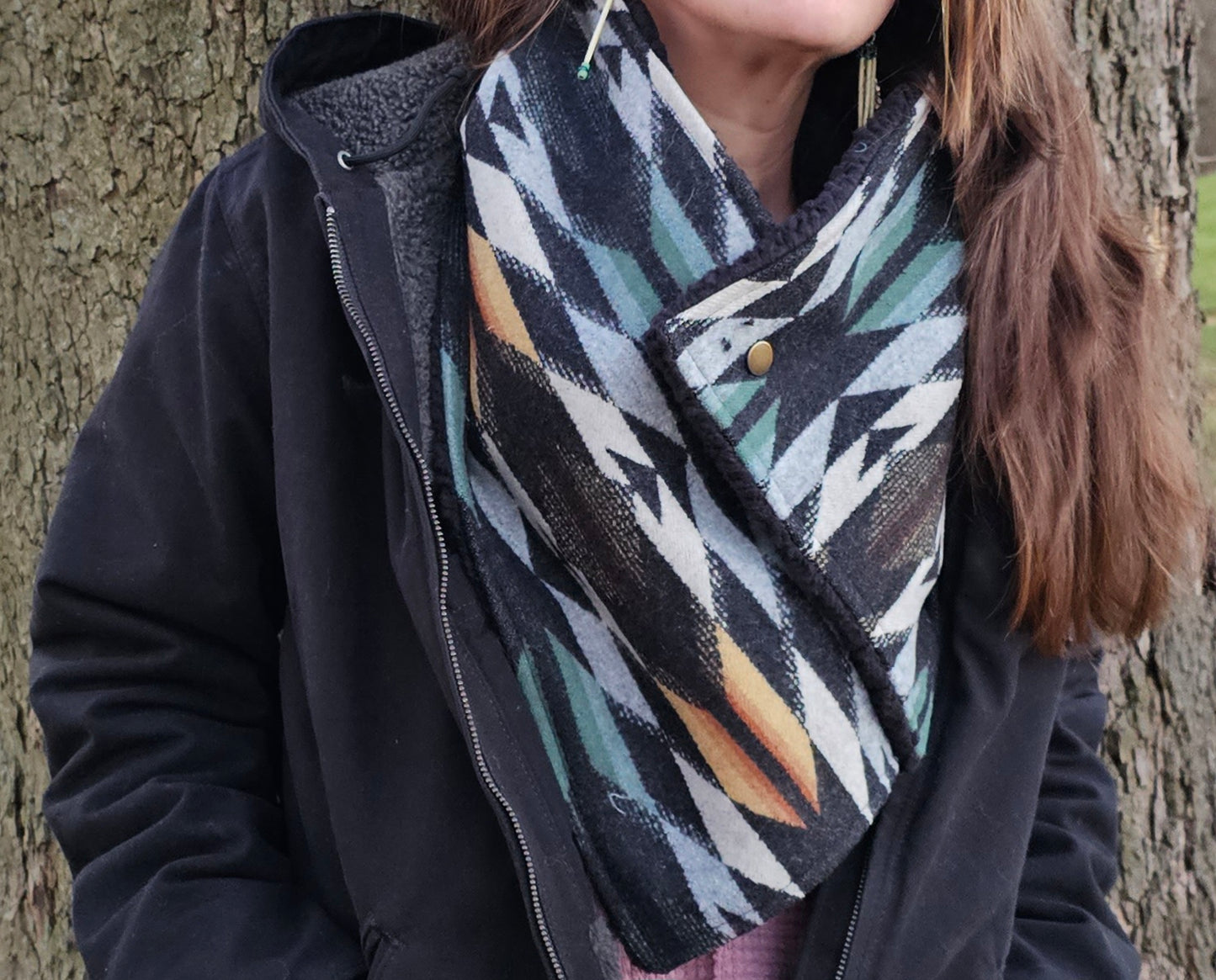 Wyeth Trail Western Scarf Wrap Scarf Ski Muffler